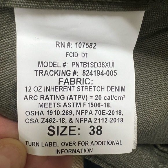 NWOT TECGEN PNTB1SD FR
Dungaree, Olive, Size 38x30 - Picture 11 of 14
